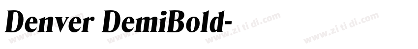 Denver DemiBold字体转换